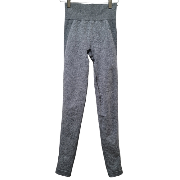 Gymshark Women's Flex High Waisted Charcoal and Teal Logo Leggings, Size Small - Picture 6 of 9